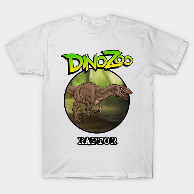 DinoZoo: Raptor T-Shirt by PaleoFantasies